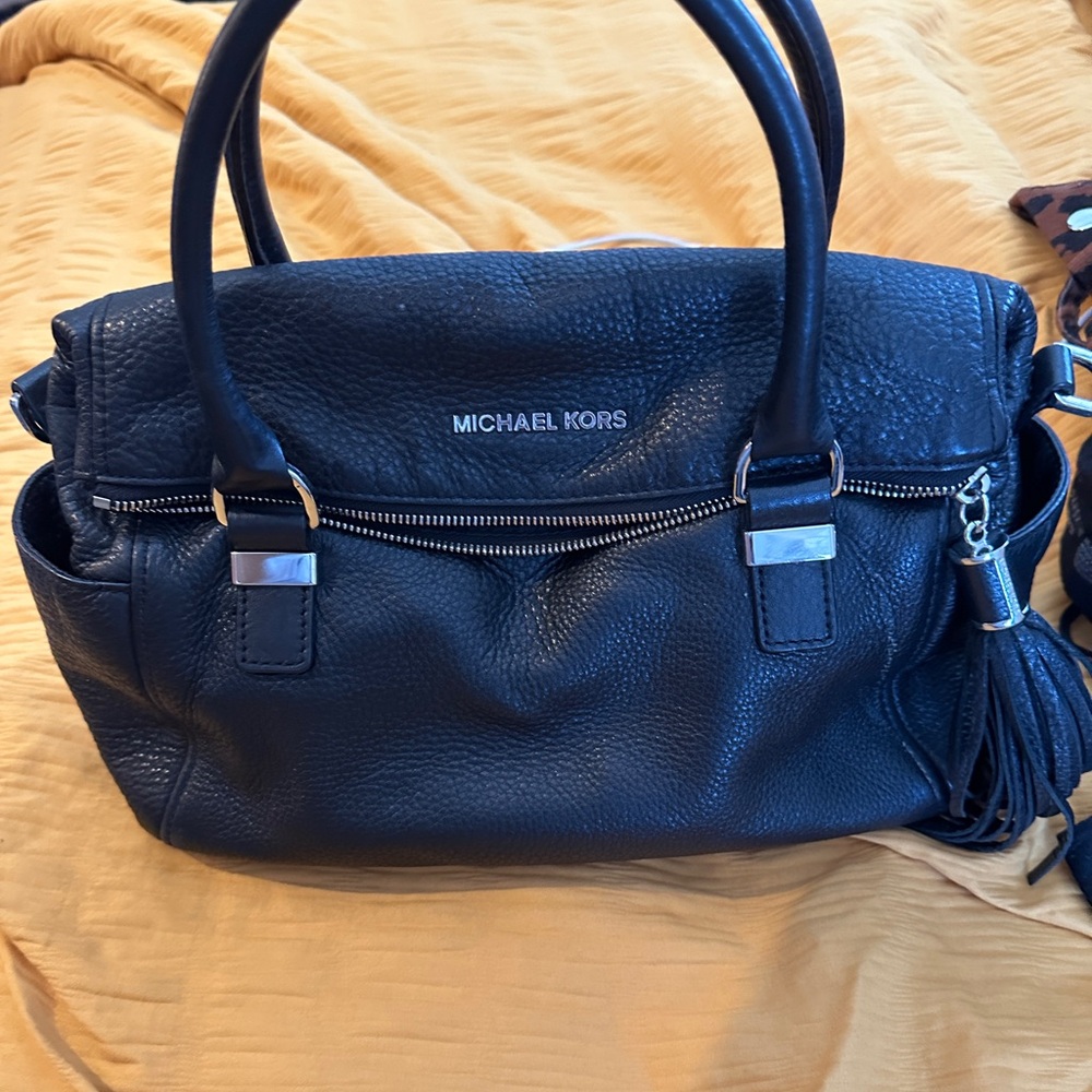 Michael Kors Pebbled Leather Satchel